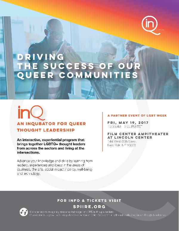 inQ: An inQubator for Queer Thought Leadership